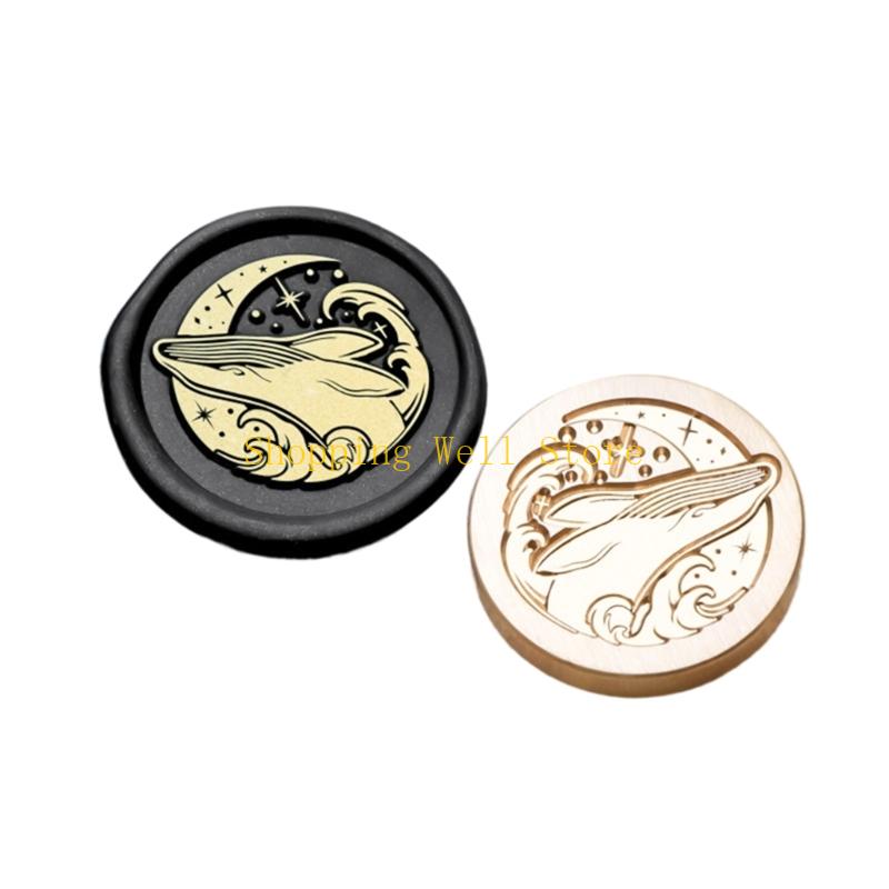 KX4B Animal Series Sealing Waxed Stamp for Card Brass Head Lovely Cats Wax Seal Stamp