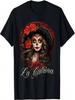 La Catrina Kleid Stilvolles Tag der Toten Kostüm La Catrina T-Shirt
