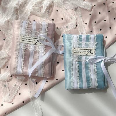 5 Holes Handbook Cover Case Lace Bow Card Booklet Cover Scrapbook Notebook Cover Kids Toys