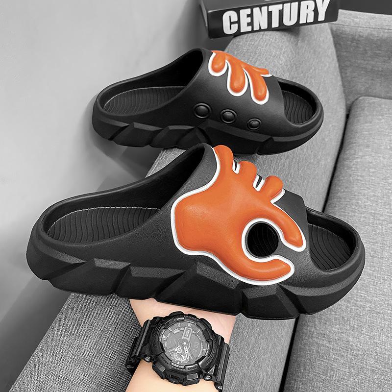 Fashion Men's and Women's Slippers New Men's Slippers Non-slip Men Flip Flops Couples Home Shoes Men Fashion Outdoor Beach Sandals