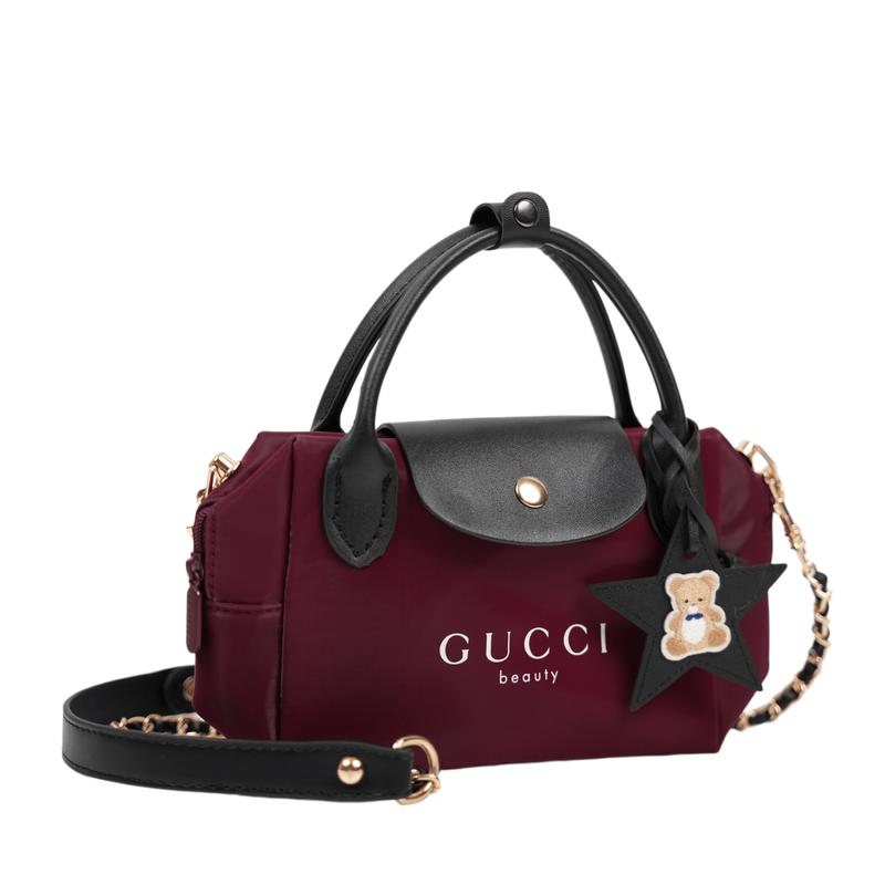 Gucci DIY Style Cosmetic Bag Xia Xiongxi Niche Trendy High-end Light Mature Simple Fashionable Versatile Classic Summer Xiongxi