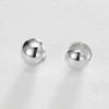 Mimij 925 Silver Buffing Ball Earrings S