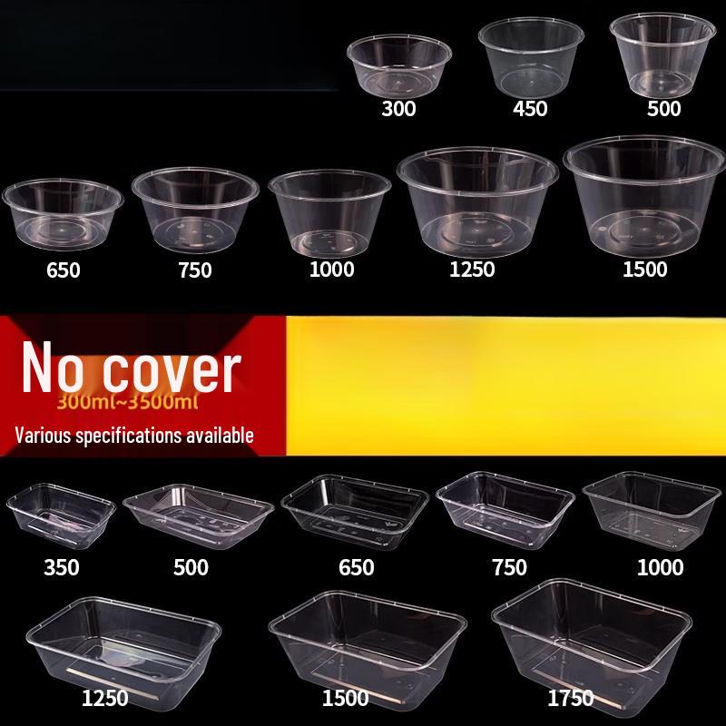 Disposable Rectangular Plastic Food Container