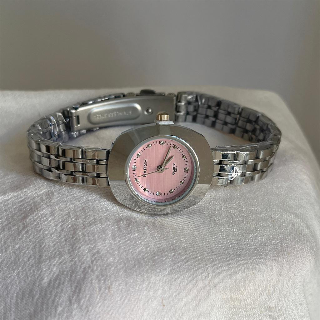 Medieval Gold Small Dial White Watch Women'S Exquisite Commuting Versatile Chain Model