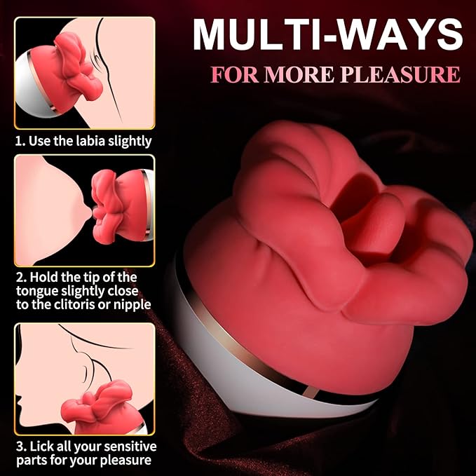 Tongue Licking Suction Vibrator for WomenNipple Vibrator  Vagina Masturbators Massager Sex Toys Clitorals Stimulator for Women Couple