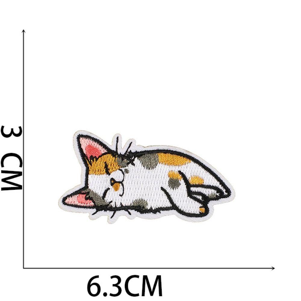 3 Stück Katzenstickerei-Patches Mit 4 Katzenpfoten Produktbild-Vorschau 4