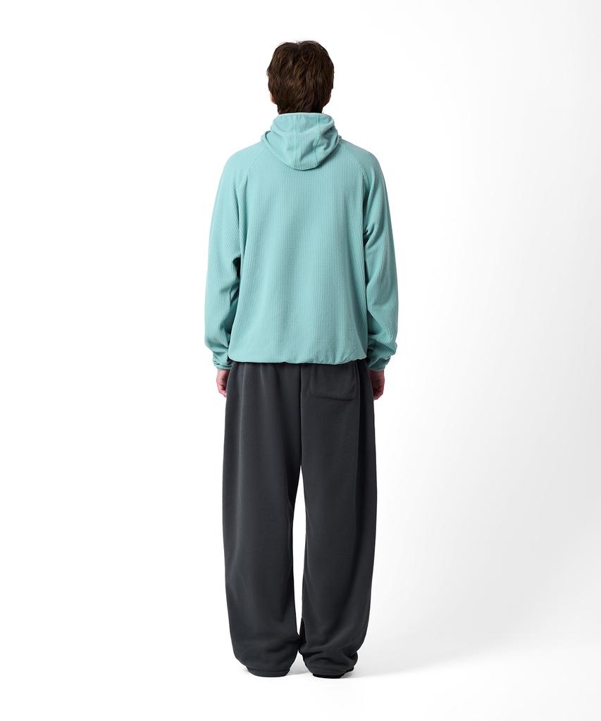 CHAMPION Waffle Fleece High-Neck Hoodie Green