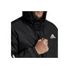 Adidas Color Block Logo Print Hooded Long Sleeve Cotton Jacket Men Jackets Black H50969