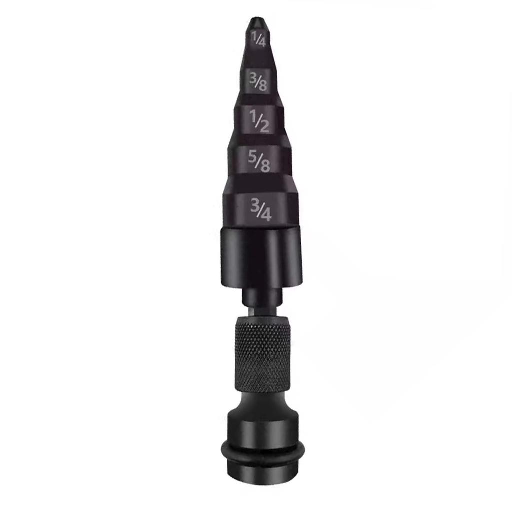 5-in-1 Swage Tube Expander, Air Conditioner Copper Pipe Swaging Drill Set Refrigeration Copper Tubing Tool with 1/4 to 3/4" Bits