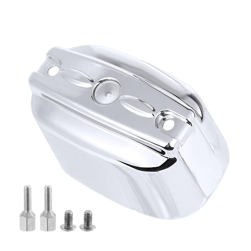 Chrome Aluminum Rear Brake Master Cylinder Cover For Harley 2000-2017 Heritage Softail Fatboy FLSTF