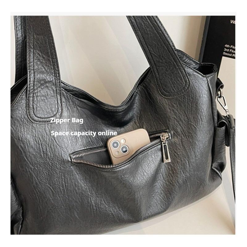 Winter Female Handbag Large Capacity Shoulder Bags Big Tote Bag Ladies Soft Leather Hobos Messenger Bags Women Shopper Bag