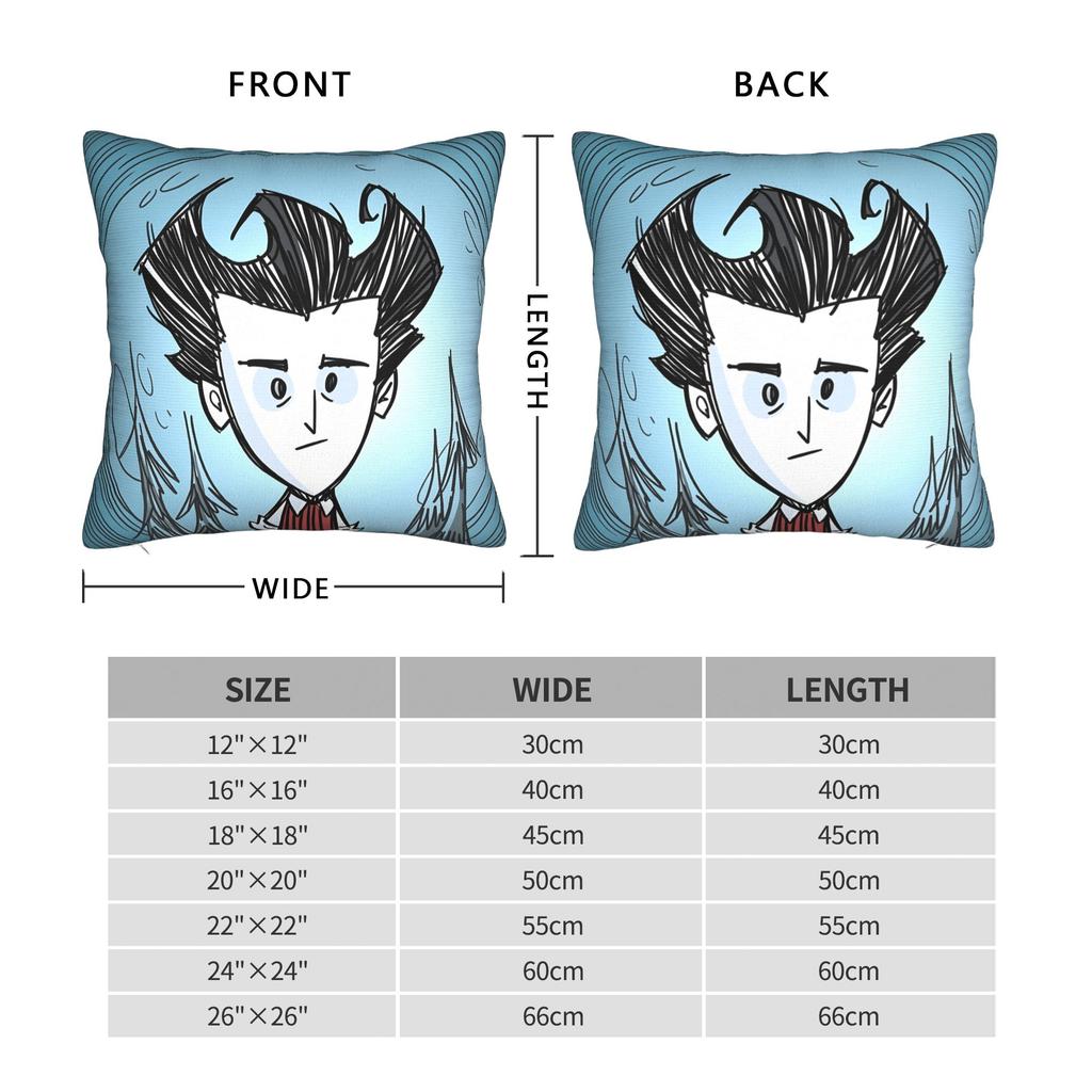 Pillow Cover Don't Starve Maxwell Thinking Kawaii Pillow Case For Couch Sofa Bedroom Pillowcases