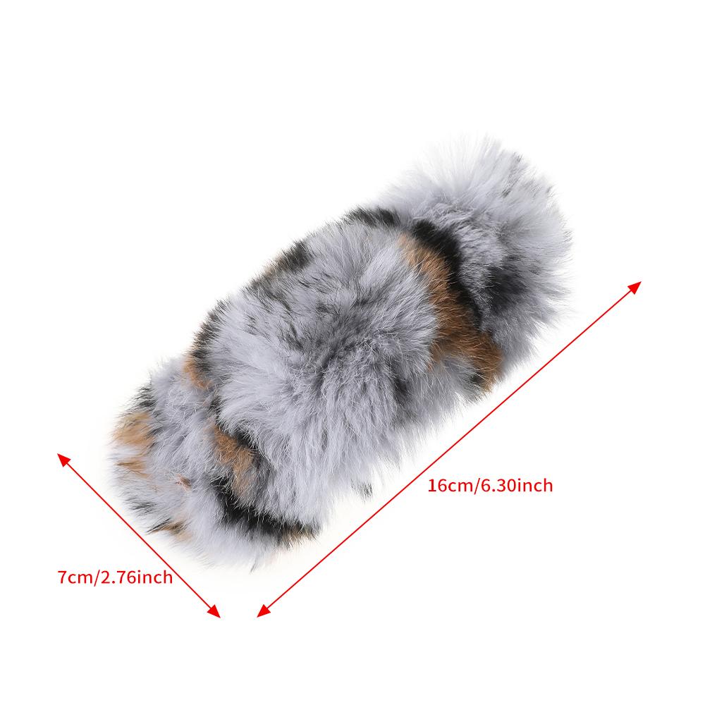 16cm Rex Rabbit Hair Clip Black Pink Large Size Hairpin Barrettes For Women Girls Ponytail Temperament Clamps Hair Accessories