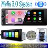 6.86 Inch 1Din Car Radio MP5 GPS Player With Backup Camera Melis 3.0 System QN8035 FM IC Bluetooth-Compatible Hands-Free Calling