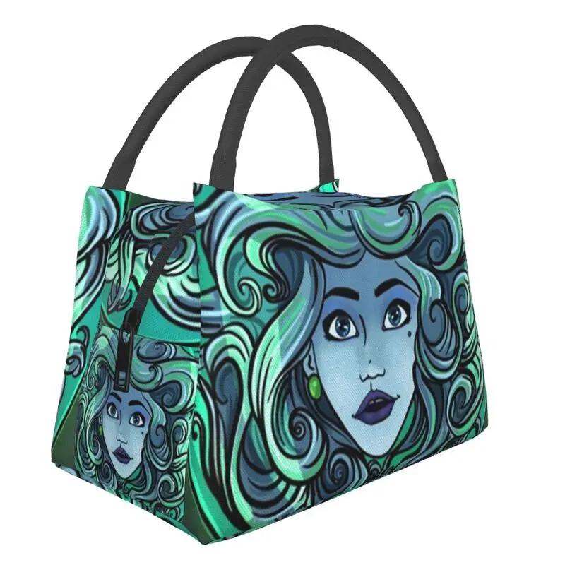 

Ланч-бокс Happy Haunted Mansion для женщин, охладитель для Хэллоуина, термосумка для еды, дорожный контейнер для работы и пикника 28x17x16CM армия зеленый