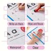 20 PCS Reusable Dry Erase Pockets, Extra Large Writing Eraser Pockets (10 Dry Erase Bags 10 Pens)
