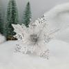 Artificial Fake Flower Colorful Christmas Tree Pendant Christmas Flowers  Navidad