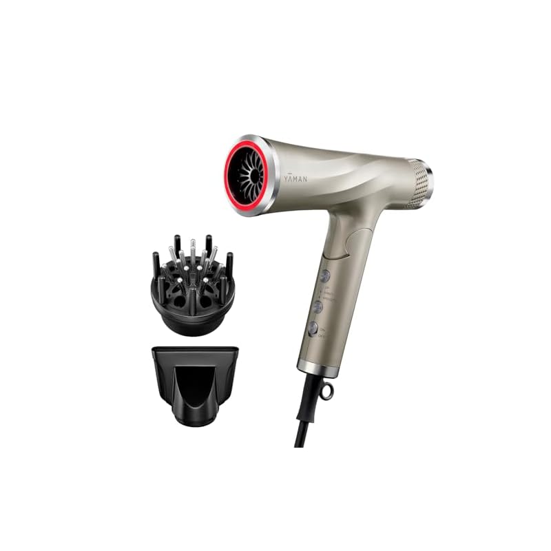 YA-MAN Hair Dryer Lift Dryer Smart Tapping Attachment Included High Airflow Fast Drying Shine Scalp Care YJHC2NAM2 Gold Sticker Included [Official
