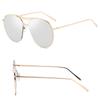 High-quality Womens Large Aviator Sunglasses With Sleek Metal Frame And Mirror Lens