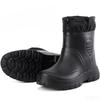 Warm cotton men's low cut rain boots are lightweight simple comfortable non slip waterproof wear-resistant men's shoes