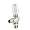 Lianchang Automatisk 3-vägs termostatventil för 4/6 punkts värmeelement med adapter för aluminium-plaströrmontage