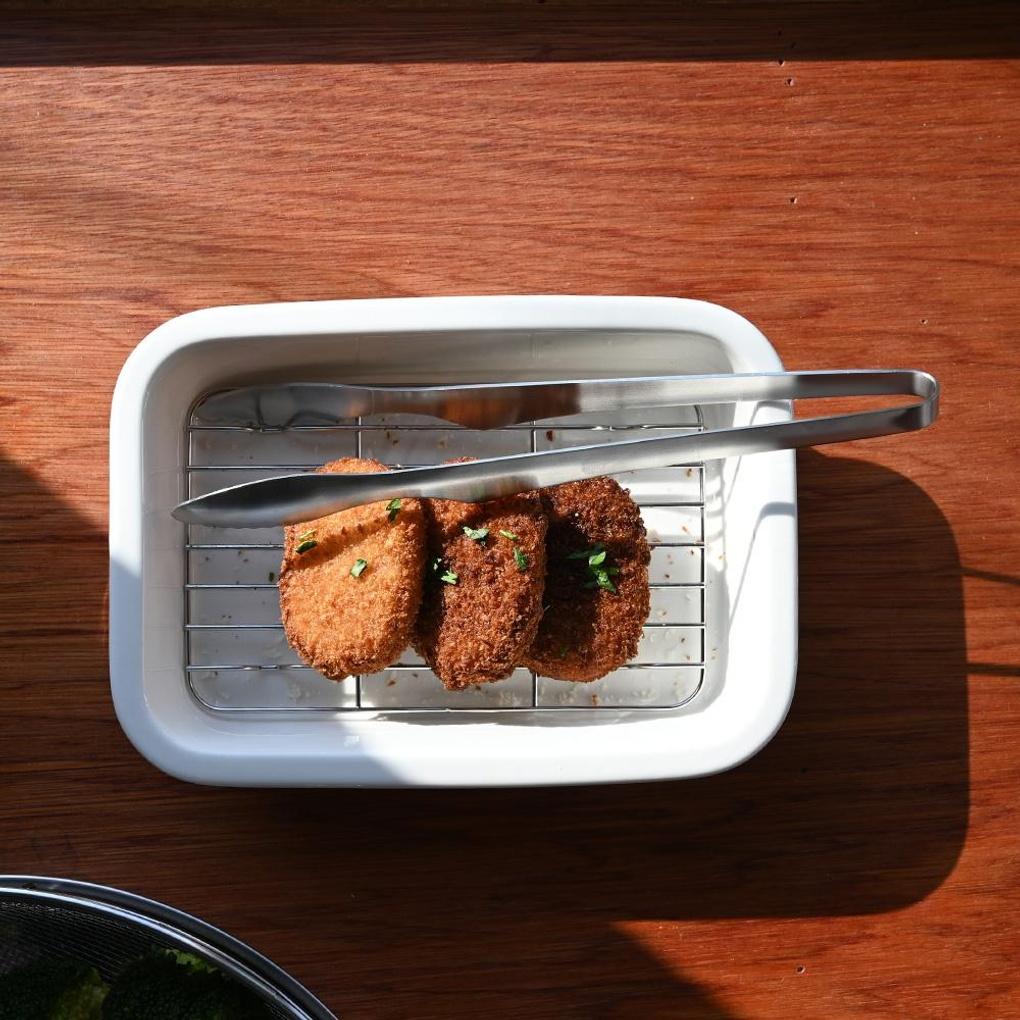 Nehmen Sie Edelstahl Fleischzange Klein 24cm