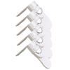 Baby Safety Drawer Lock Anti-Pinching Hand Cabinet Drawer Locks Plastic White Safety Buckle for Children Kids Protection Fuse Holders1
