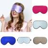 Solid Adult Color Double Sided Silk Eye Mask Sleeping Nighttime Supplies Rest