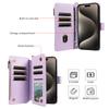 For iPhone 16 Pro Leather Case with Card Holder,RFID Blocking Wallet Phone Cover Rhombus Pattern