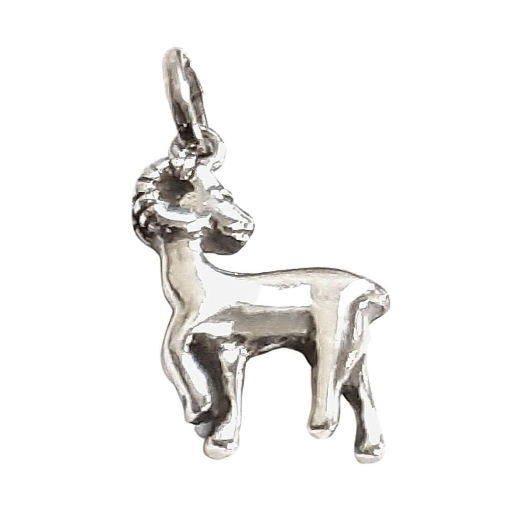 Pendentif Astrologique zodiaque Bélier en argent 925°/00 + chaine