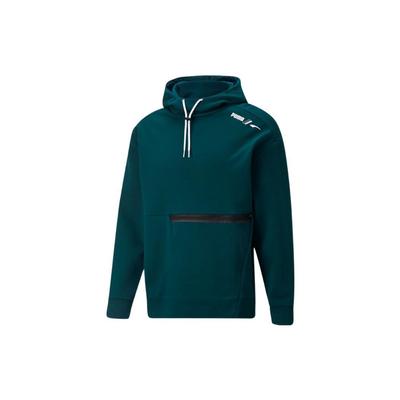 Puma Sportstyle Serie Kapuzenpullover mit Kordelzug und Aufdruck-Logo Langarm Herren Oberteile Grün 672471-24