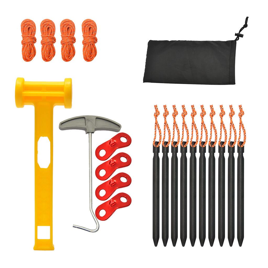Reliable Aluminum Alloy Tent Stakes Must Have Camping Accessories for Stability & Easy Assembly and Easy Camping Set