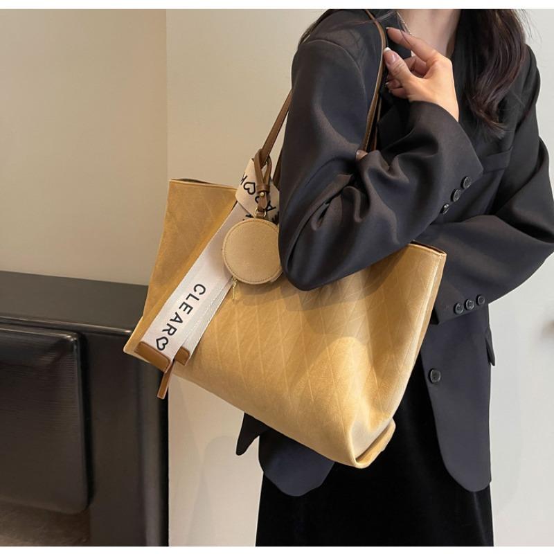 Mattierte Tasche Damen große Kapazität neu Herbst und Winter vielseitige lässige Schultertasche Pendler Tragetasche