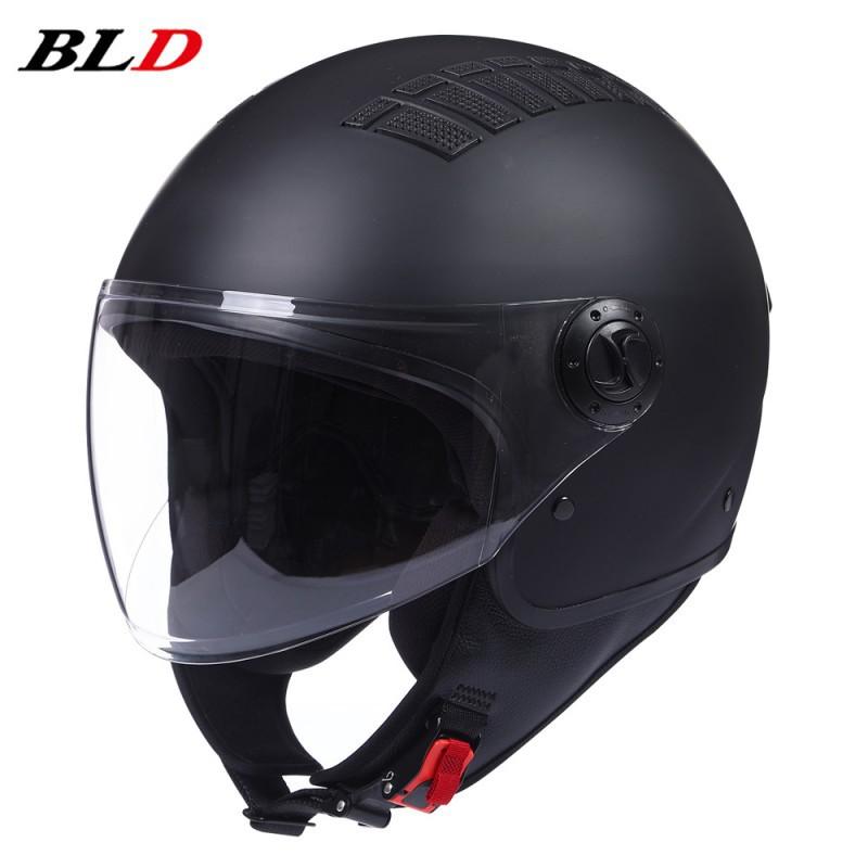 BLD Electric Motorcycle Helmet Lightweight Unisex Retro Cruise