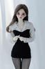 HAMRETHYPPZ BJD Ball Jointed Doll Dress Doll Costume Doll Maid Clothes Ball Jointed Doll Sexy One Sexy Mini Skirt Suit and Body Not Black 1/4 1/6 1/3