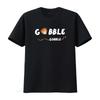 Herren Gobble Thanksgiving T-Shirt Schwarz Medium vintage gewaschen Bequem Unisex Streetwear Mode Vielseitig