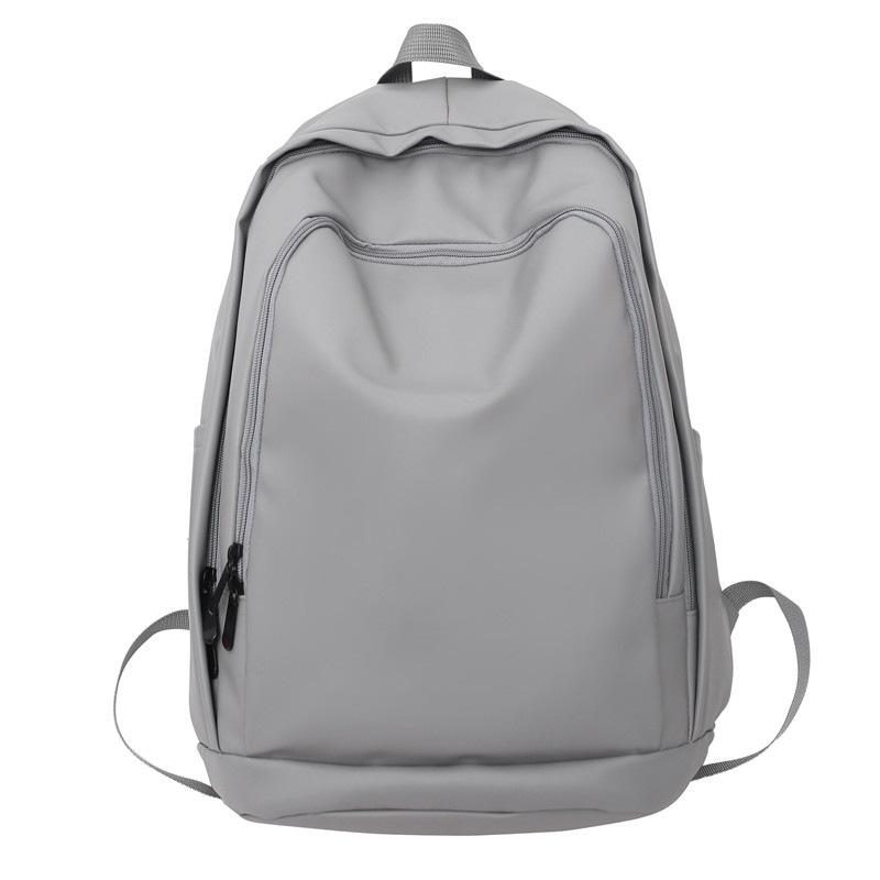 Today's popular soft leather schoolbag college student waterproof fashion leather backpack new large-capacity backpack