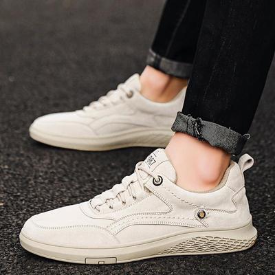 Chaussures Homme Mode mocassins en cuir véritable respirants Automne à lacets confortables Chaussures Décontractées Outdoor Baskets Homme chaussures pour hommes