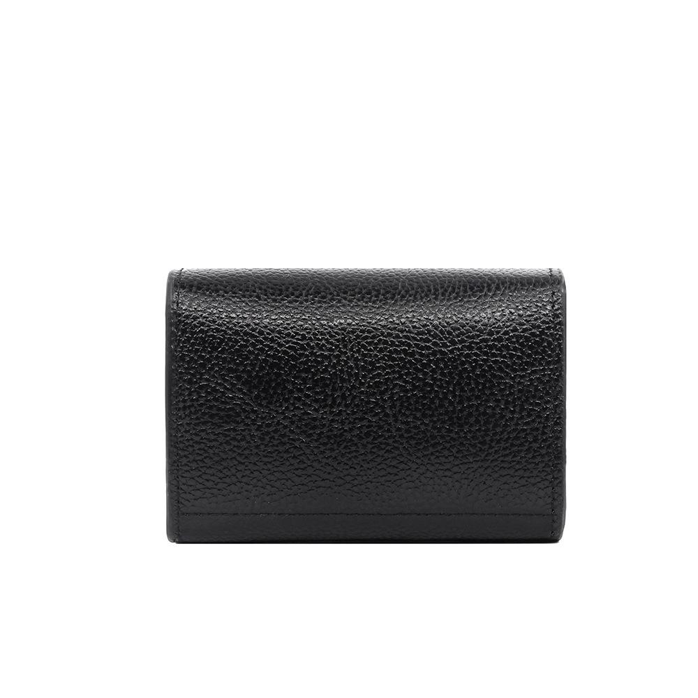 Stylish Minimalist Card Holder & Coin Purse with Zippered Pouch - Soft PU Lychee Grain Sleeve
