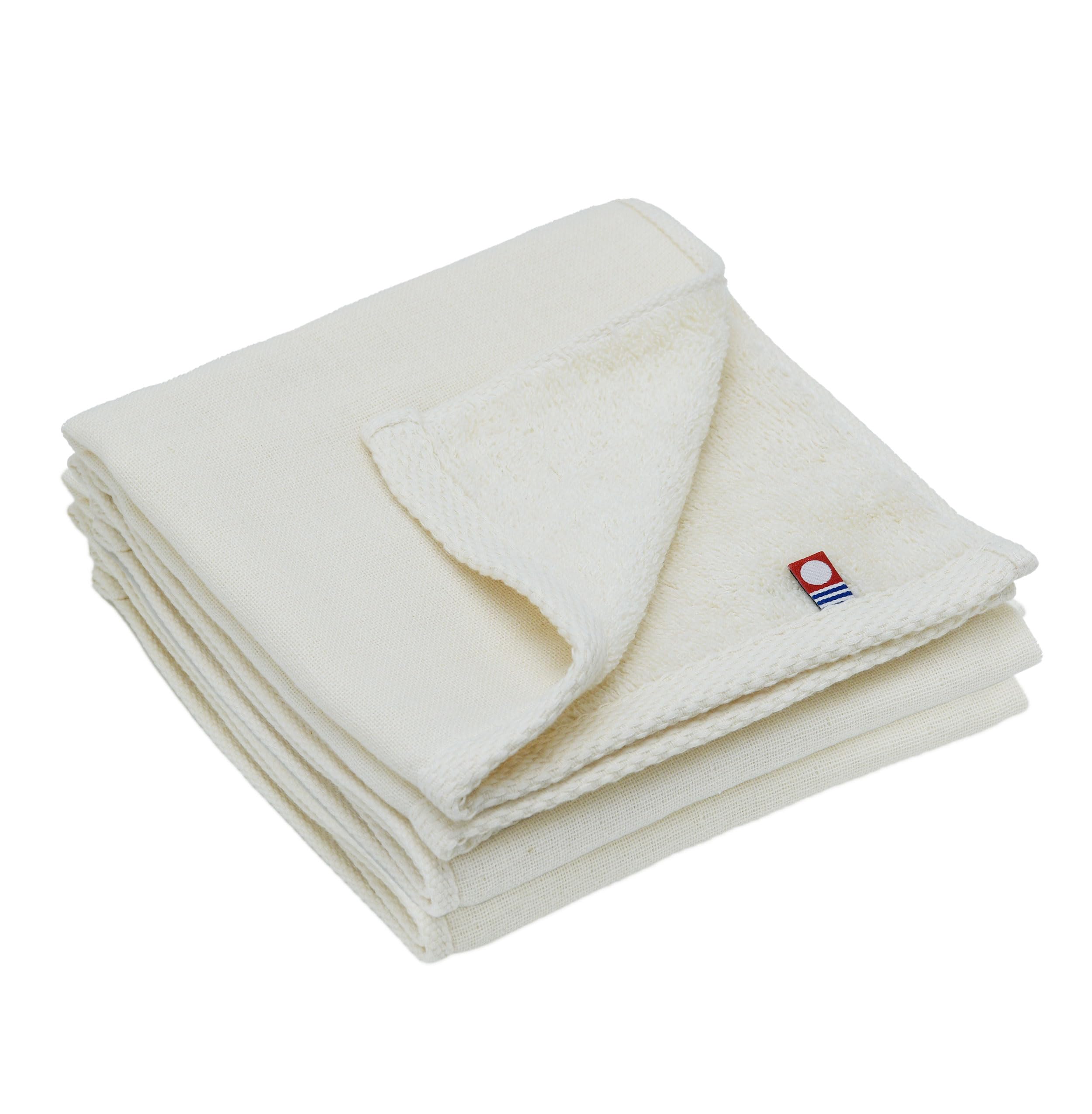 

Imabari Gauze Hand Set of 34 x 35 Made in Cotton (Broccoli House) Towels, Single-Sided Towels, 3, cm, Lightweight, Quick-Drying, Absorbent, Japan, слоновая кость