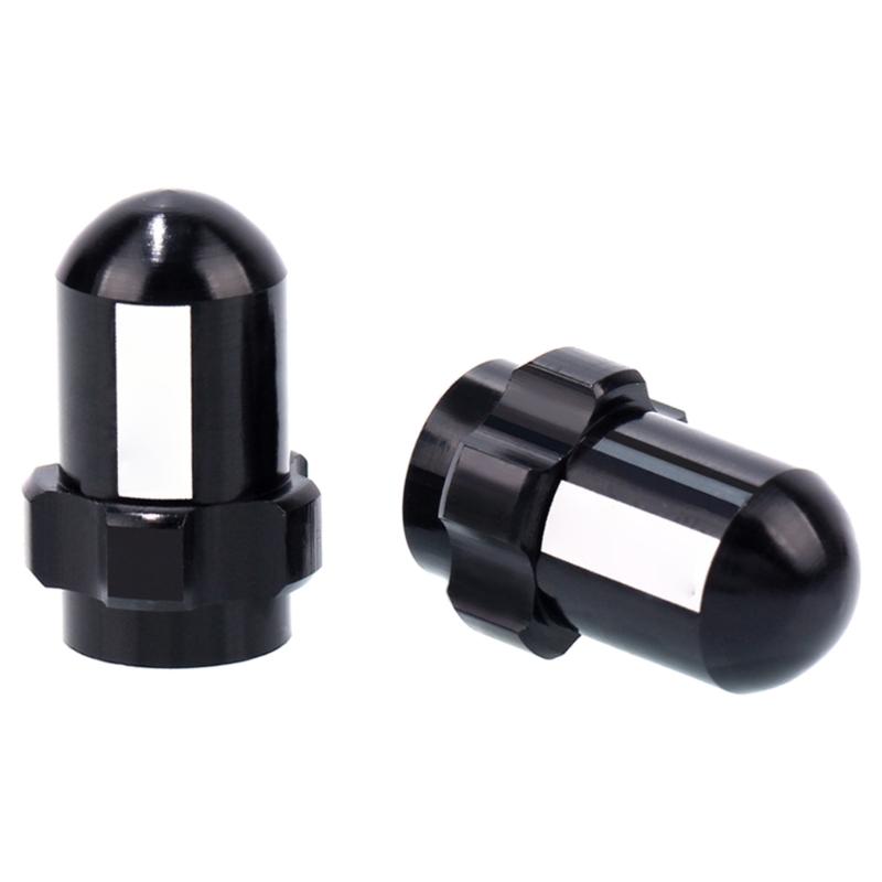 2pcs Aluminum Alloy Bike Tires Caps Bicycles Metal Bike Tires Caps Air Dust Cover Cycling Accessories Easy to Install