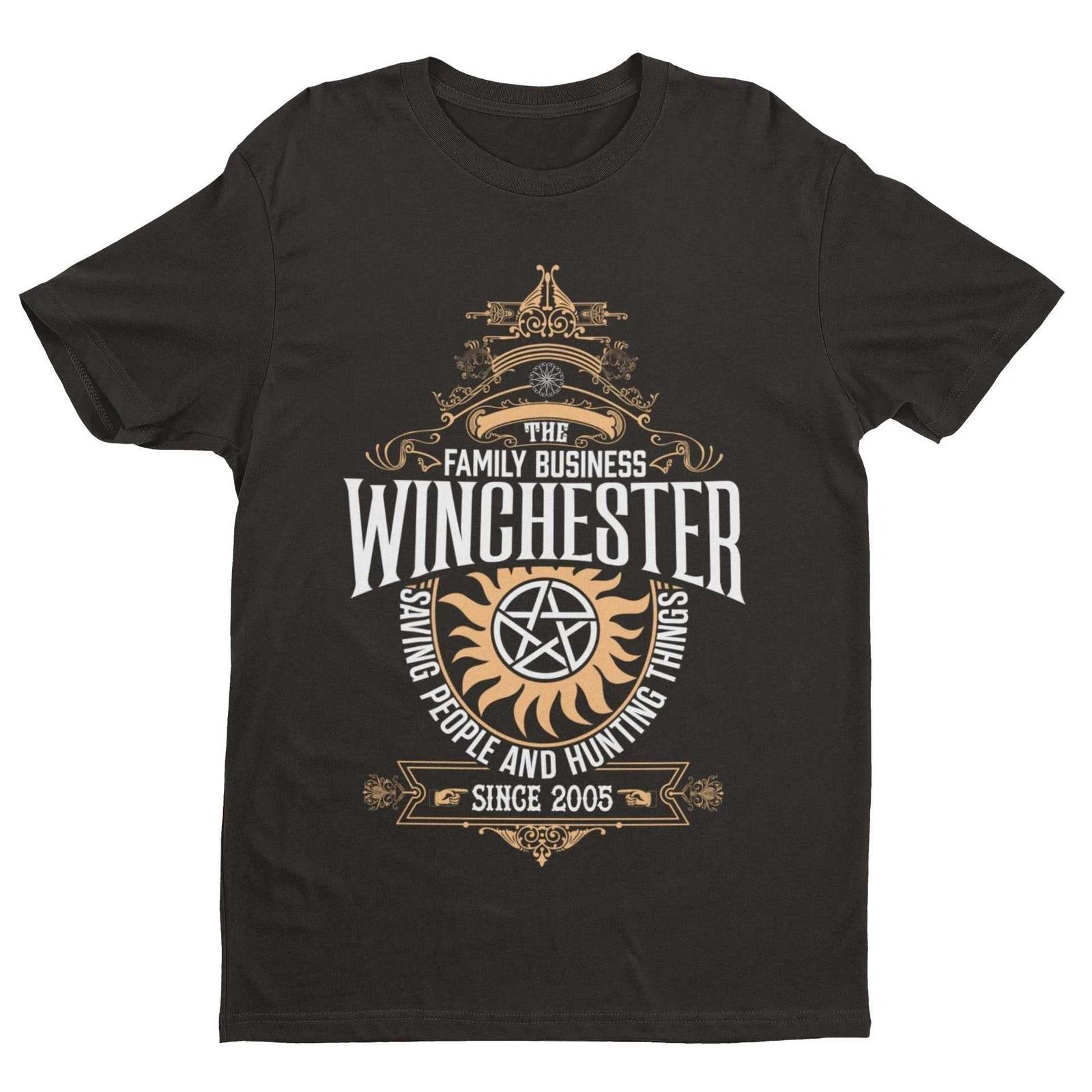 Winchester Brothers Family Business T Shirt Supernatural Sioux Falls Uncle Bobby L