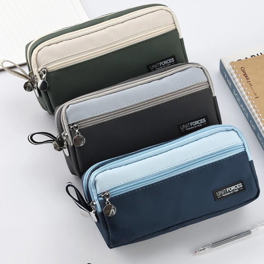 Oxford Cloth Pen Storage Case Multi-Functional Stationery Bag New Pencil Pouch  School Use
