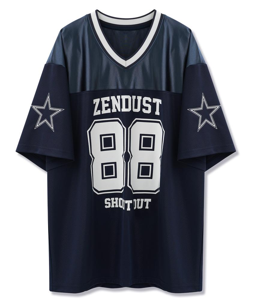 ZENDUST Glow Squad Football Jersey T-Shirt Navy