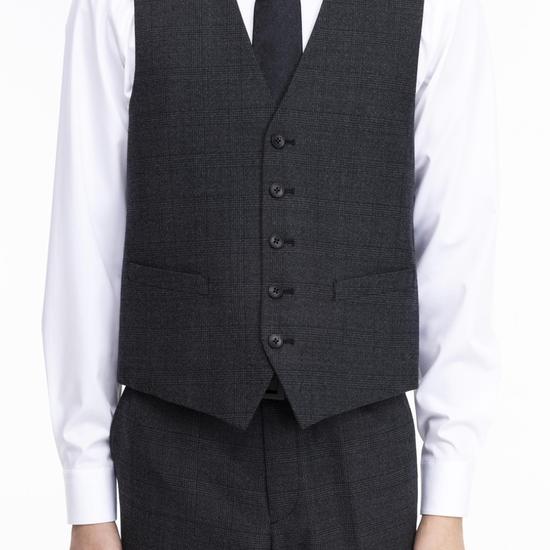 Giosongzio Signature Single Notched Suit Charcoal Check ZE6SU646CH ZE6SP646CH