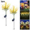 Solar Rapeseed Garden Light LED Flower Stake Lamp Outdoor Yard Waterproof -Patio