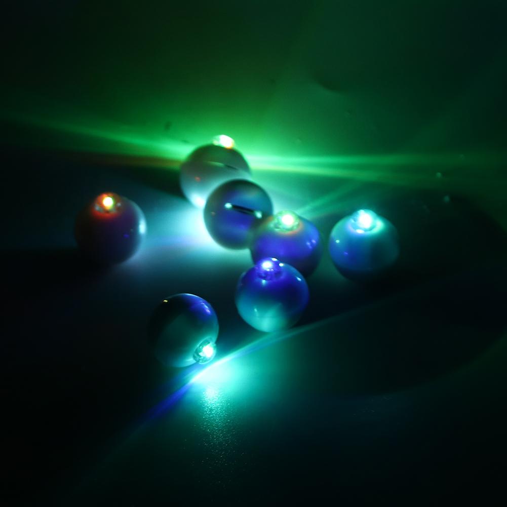 100Pcs Mini Round LED Balloon Lights Ball Lamps Christmas Wedding Party Home DecorationColorful