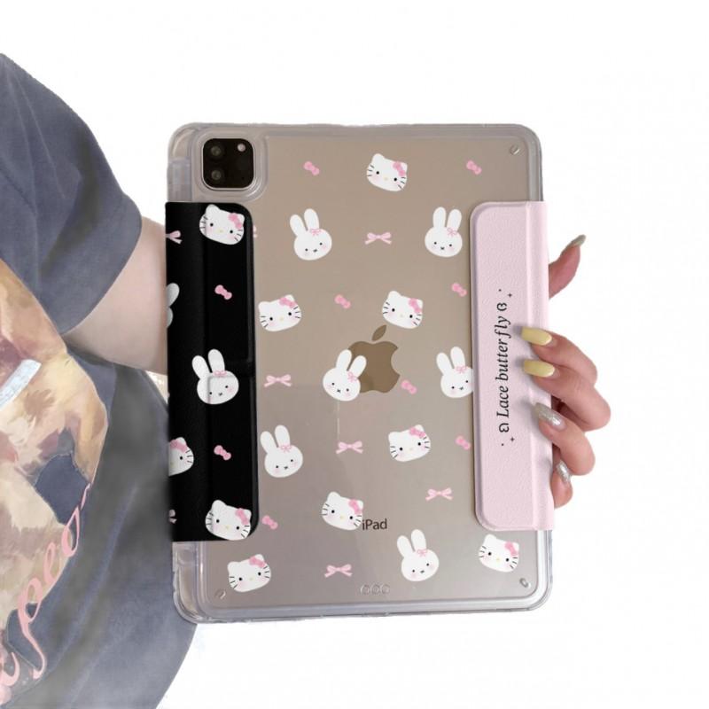Kawaii Miffy Cartoon IPad Case With Stand Auto Sleep Pro 11 13 Air 10.9 Mini 6 7 8.3 10.2 9.7 Inch