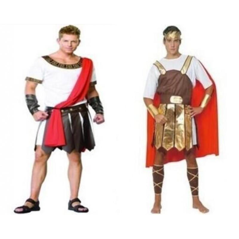 Striking Adult Male Roman Gladiator Costume Featuring Rich Color And Comfortable Fit For All Seasons