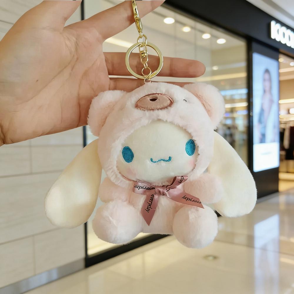 Cute 12Cm Plush Keychain For Children Pendant Kuromi Cartoon Keychain Backpack Decoration Gifts For Kids Toy For Kids Adults Children's Birthday Gift